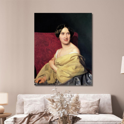 Anna Bayer La Seconda Moglie Dell'Artista Ferdinand Georg Waldmüller fgw5 quadro stampato su tela