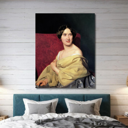 Anna Bayer La Seconda Moglie Dell'Artista Ferdinand Georg Waldmüller fgw5 quadro stampato su tela