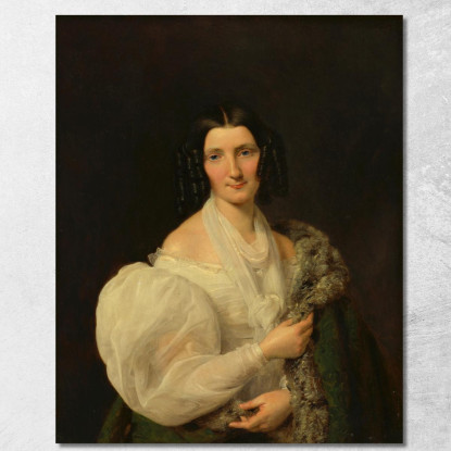 Barbara Von Schickh Come Sposa Di Wolfgang Ritter Von Manner Ferdinand Georg Waldmüller fgw11 quadro stampato su tela