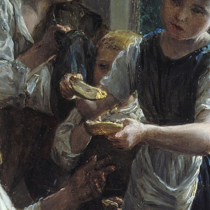 Mendicante Ferdinand Georg Waldmüller fgw12 quadro stampato su tela