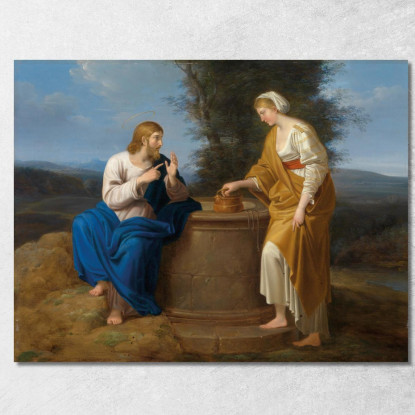 Cristo E La Samaritana Ferdinand Georg Waldmüller fgw19 quadro stampato su tela