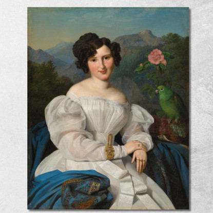 Contessa Széchenyi Ferdinand Georg Waldmüller fgw22 quadro stampato su tela