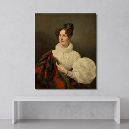 Dama In Abito Bianco Ferdinand Georg Waldmüller fgw24 quadro stampato su tela