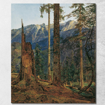 Il Massiccio Dell'Höllengebirge Presso Ischl Ferdinand Georg Waldmüller fgw26 quadro stampato su tela