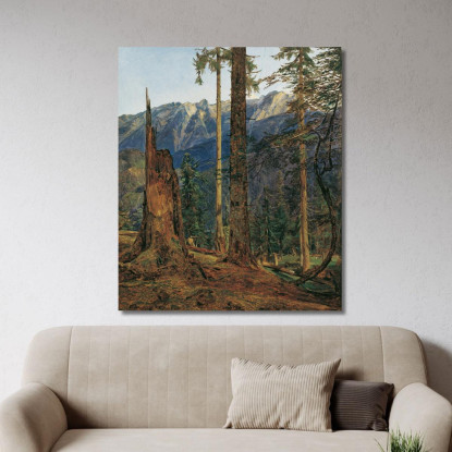 Il Massiccio Dell'Höllengebirge Presso Ischl Ferdinand Georg Waldmüller fgw26 quadro stampato su tela