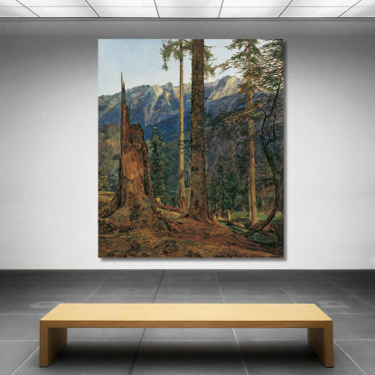 Il Massiccio Dell'Höllengebirge Presso Ischl Ferdinand Georg Waldmüller fgw26 quadro stampato su tela