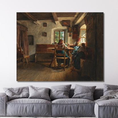 L'Addio Ferdinand Georg Waldmüller fgw28 quadro stampato su tela