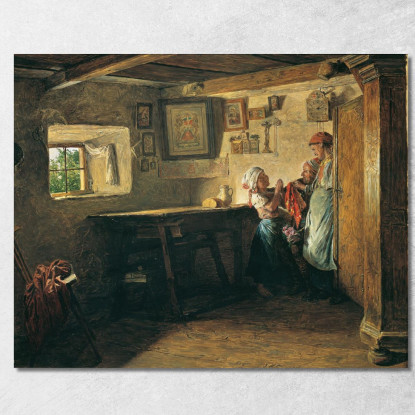 Il Vecchio Baule Ferdinand Georg Waldmüller fgw29 quadro stampato su tela