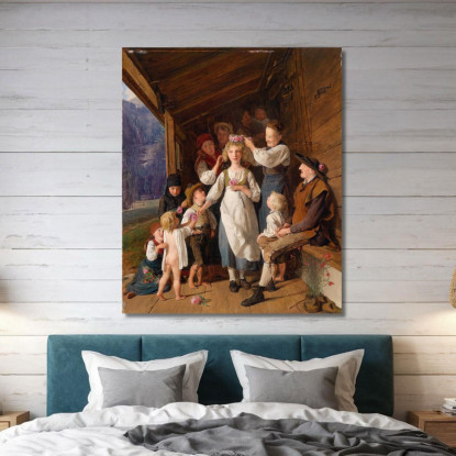 La Damigella D'Onore Ferdinand Georg Waldmüller fgw39 quadro stampato su tela