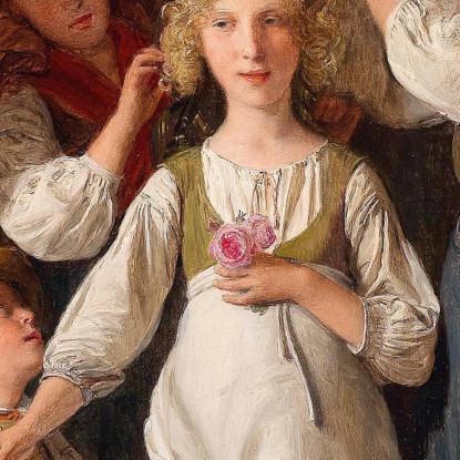 La Damigella D'Onore Ferdinand Georg Waldmüller fgw39 quadro stampato su tela