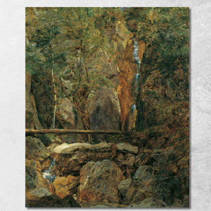 La Gola Del Rettenbach Presso Ischl Ferdinand Georg Waldmüller fgw42 quadro stampato su tela