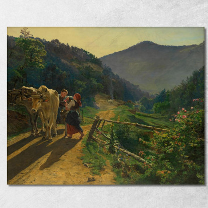 Il Tempo Delle Rose Ferdinand Georg Waldmüller fgw43 quadro stampato su tela