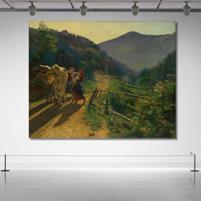 Il Tempo Delle Rose Ferdinand Georg Waldmüller fgw43 quadro stampato su tela