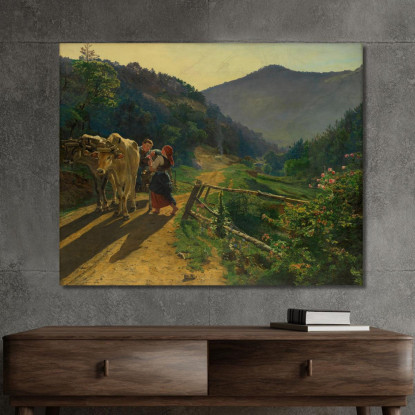 Il Tempo Delle Rose Ferdinand Georg Waldmüller fgw43 quadro stampato su tela