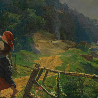 Il Tempo Delle Rose Ferdinand Georg Waldmüller fgw43 quadro stampato su tela