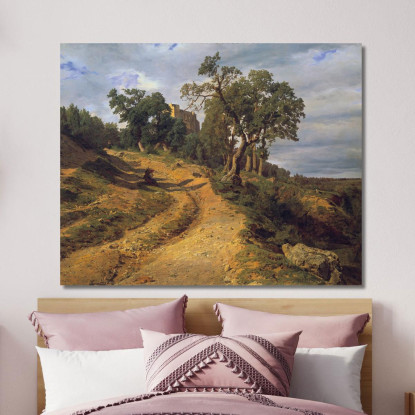 Le Rovine Di Liechtenstein Presso Mödling Ferdinand Georg Waldmüller fgw44 quadro stampato su tela