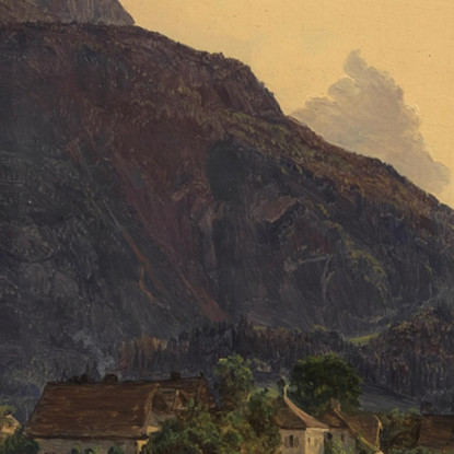 Il Fiume Traun Presso Ischl Ferdinand Georg Waldmüller fgw47 quadro stampato su tela