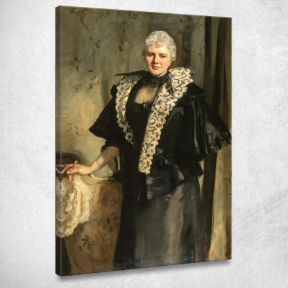 Constance Wynne-Roberts La Signora Ernest Hills Di Redleaf John Singer Sargent jss49 quadro stampato su tela