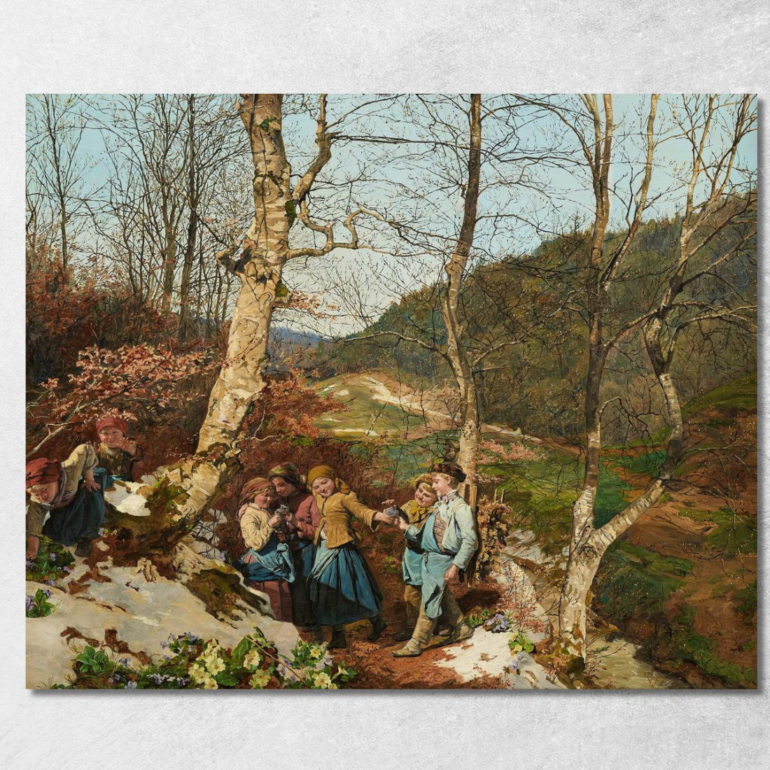 Inizio Primavera Nel Wienerwald Ferdinand Georg Waldmüller fgw50 quadro stampato su tela