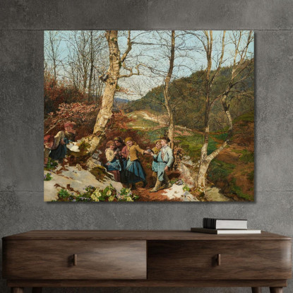 Inizio Primavera Nel Wienerwald Ferdinand Georg Waldmüller fgw50 quadro stampato su tela