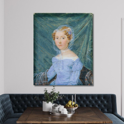 Signora Theresia Rupprecht Ferdinand Georg Waldmüller fgw57 quadro stampato su tela