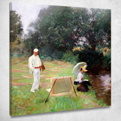 Dennis Miller Pittura Del Bunker A Calcot John Singer Sargent jss52 quadro stampato su tela
