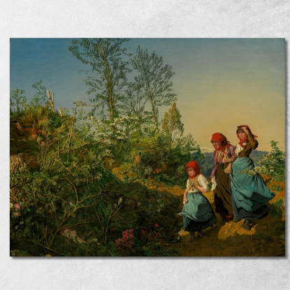 Andare In Chiesa In Primavera Ferdinand Georg Waldmüller fgw76 quadro stampato su tela