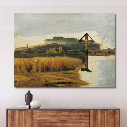 Paesaggio Di Brunn Am Gebirge Ferdinand Georg Waldmüller fgw80 quadro stampato su tela