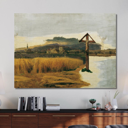 Paesaggio Di Brunn Am Gebirge Ferdinand Georg Waldmüller fgw80 quadro stampato su tela