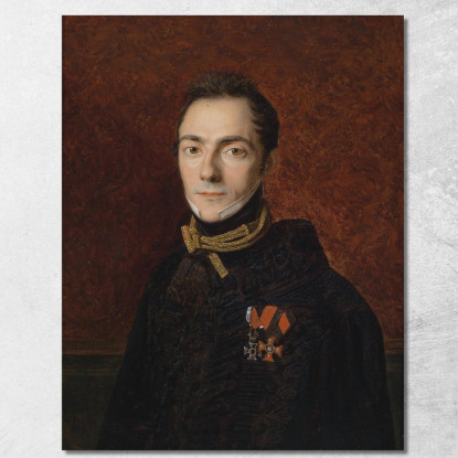 Ritratto Di Un Conte Apponyi Ferdinand Georg Waldmüller fgw86 quadro stampato su tela