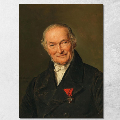 Ritratto Di Franz Benoit Ferdinand Georg Waldmüller fgw87 quadro stampato su tela