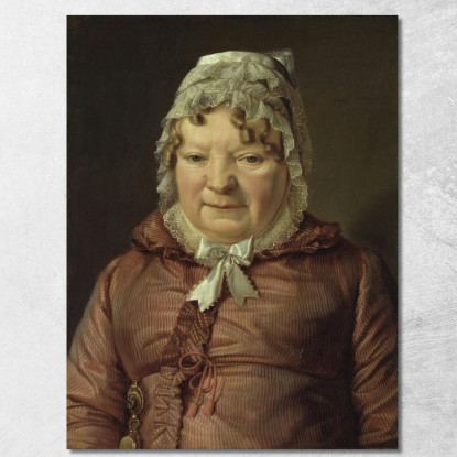 Ritratto Della Madre Del Capitano Von Stierle-Holzmeister Ferdinand Georg Waldmüller fgw88 quadro stampato su tela