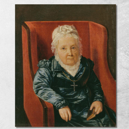 Rosina Wieser In Poltrona Ferdinand Georg Waldmüller fgw98 quadro stampato su tela