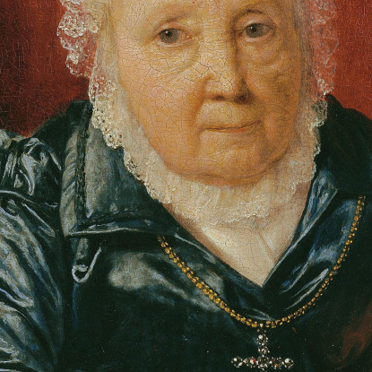 Rosina Wieser In Poltrona Ferdinand Georg Waldmüller fgw98 quadro stampato su tela