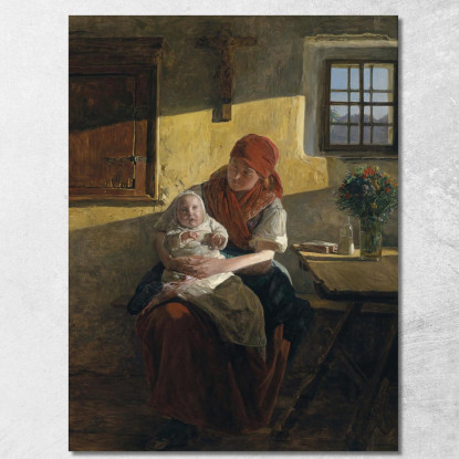 Riposo Domenicale Ferdinand Georg Waldmüller fgw102 quadro stampato su tela