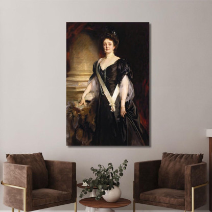 Duchessa Luisa Margherita Di Connaught 1860 1917 Nata Principessa Di Prussia. John Singer Sargent jss56 quadro stampato su tela