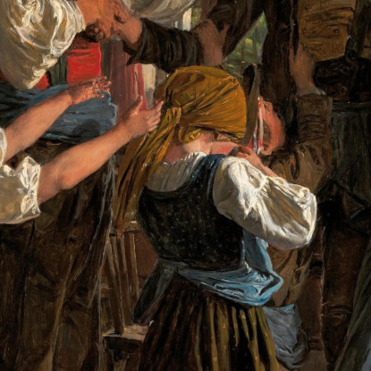 L'Addio Del Coscritto Ferdinand Georg Waldmüller fgw110 quadro stampato su tela