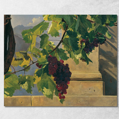 Grappolo D'Uva Ferdinand Georg Waldmüller fgw119 quadro stampato su tela