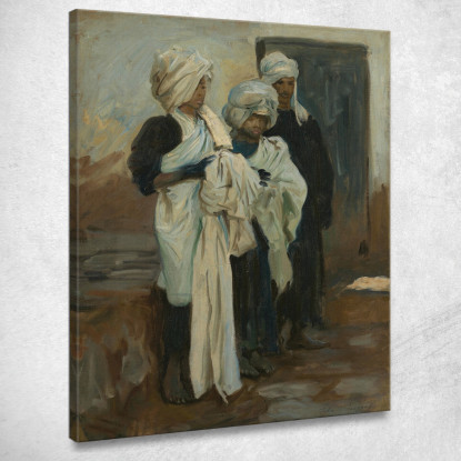 Tintori Egiziani Dell'Indaco John Singer Sargent jss58 quadro stampato su tela
