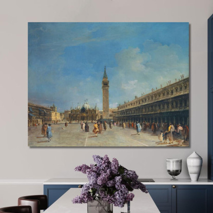 Piazza San Marco Francesco Guardi fgr16 quadro stampato su tela