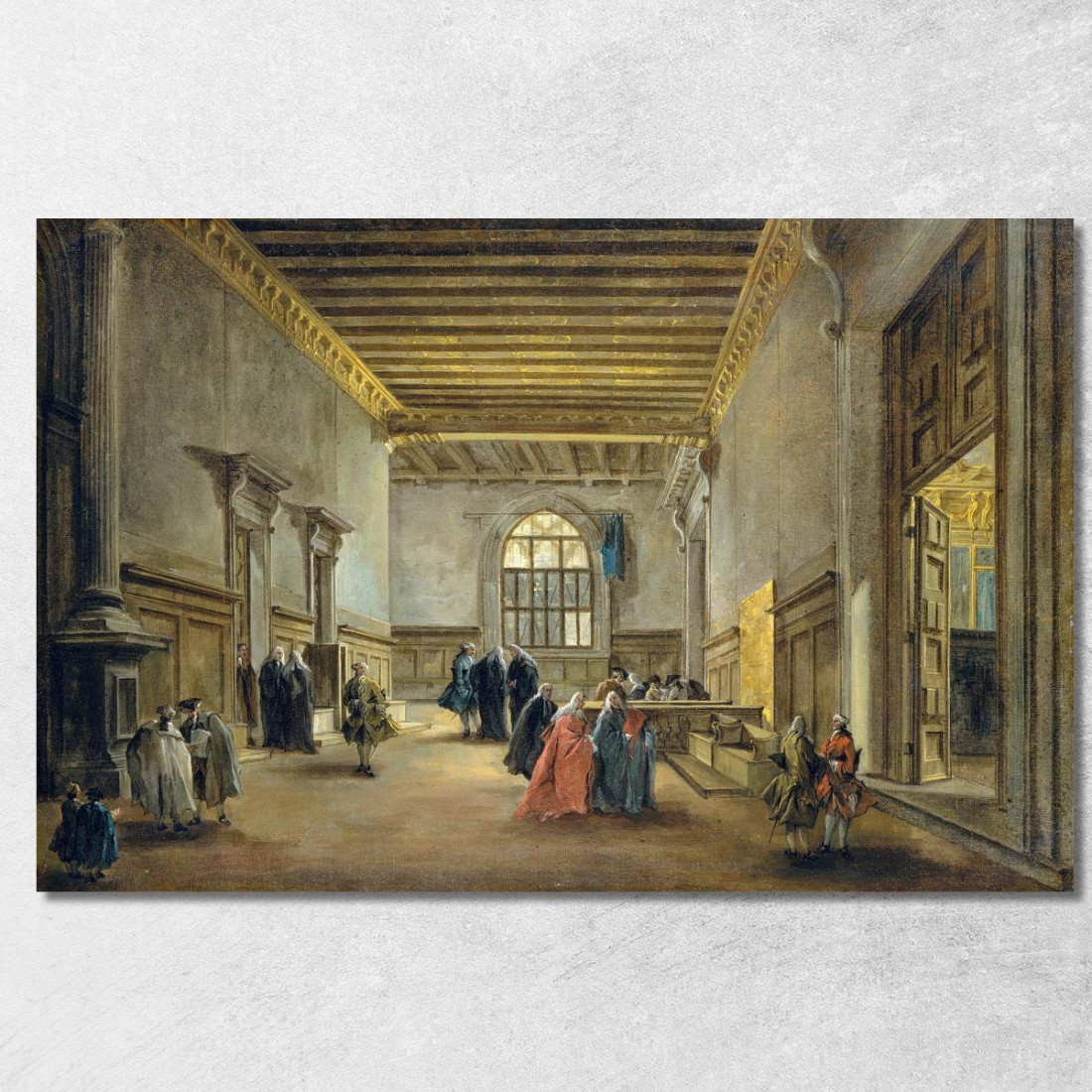 L’Anticamera Della Sala Del Maggior Consiglio Francesco Guardi fgr24 quadro stampato su tela