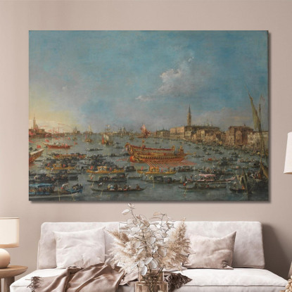 La Festa Del Bucintoro A Venezia Francesco Guardi fgr25 quadro stampato su tela