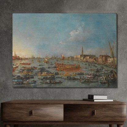 La Festa Del Bucintoro A Venezia Francesco Guardi fgr25 quadro stampato su tela