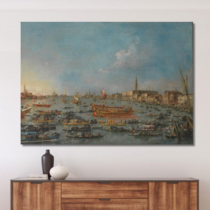 La Festa Del Bucintoro A Venezia Francesco Guardi fgr25 quadro stampato su tela