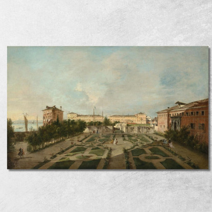 Il Giardino Di Palazzo Contarini Dal Zaffo Francesco Guardi fgr26 quadro stampato su tela