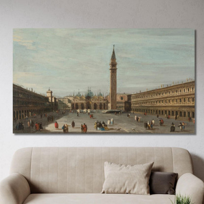 Piazza San Marco Venezia Vista Verso Est Francesco Guardi fgr32 quadro stampato su tela