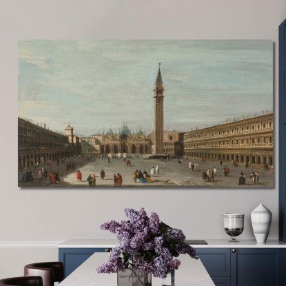 Piazza San Marco Venezia Vista Verso Est Francesco Guardi fgr32 quadro stampato su tela