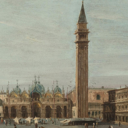 Piazza San Marco Venezia Vista Verso Est Francesco Guardi fgr32 quadro stampato su tela