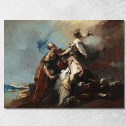Il Sacrificio Di Isacco Francesco Guardi fgr37 quadro stampato su tela