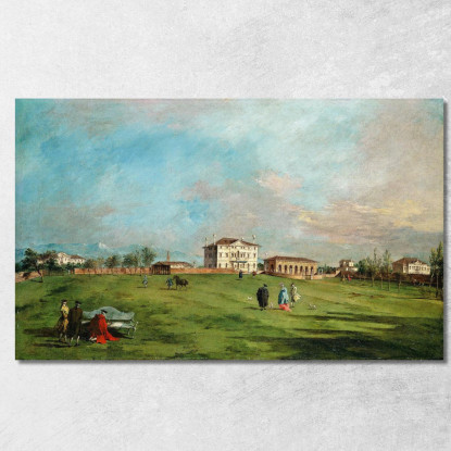Villa Loredan A Paese Francesco Guardi fgr38 quadro stampato su tela